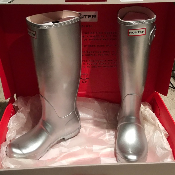 Hunter Shoes - Hunter original tall boots size 7. silver-NIB